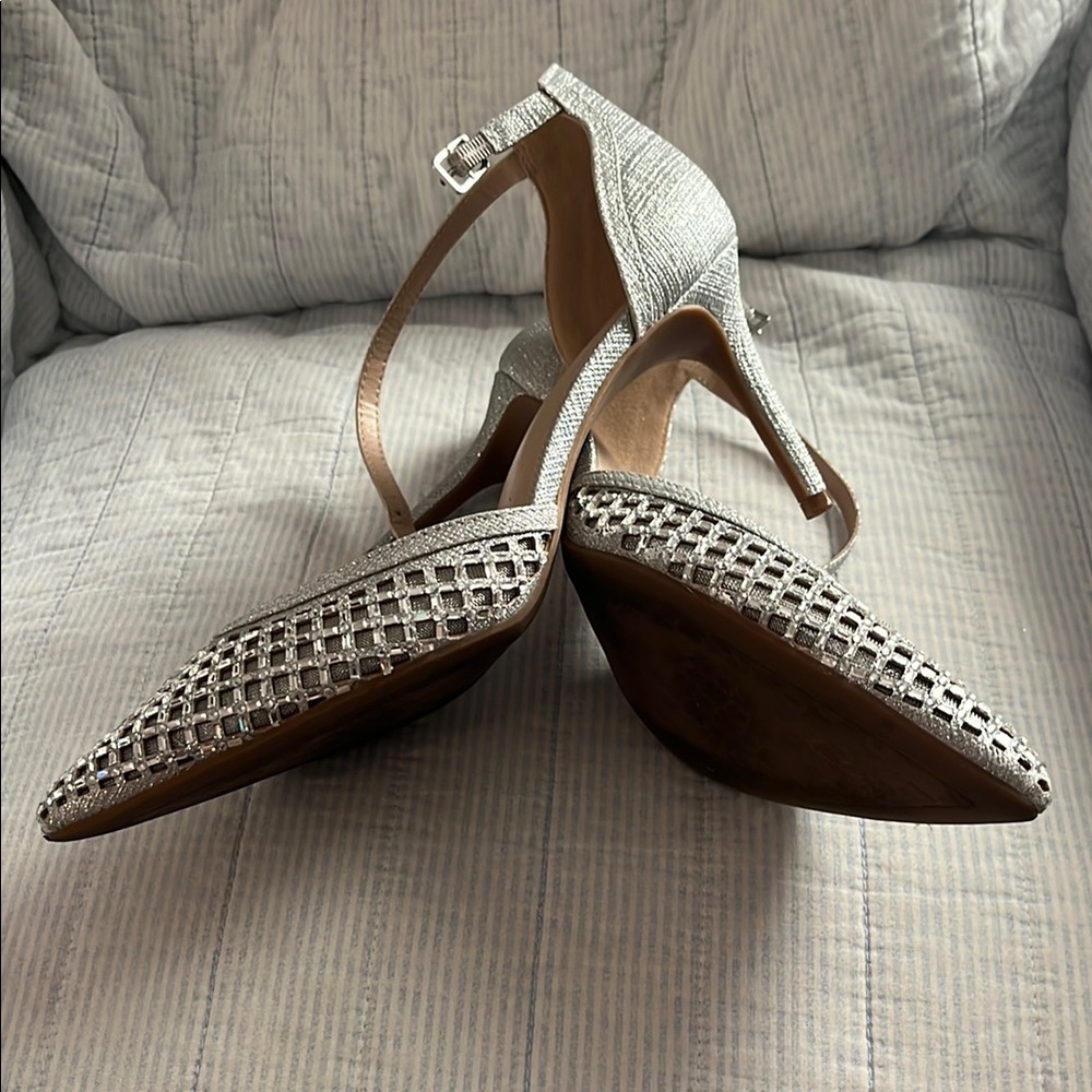Elegant Silver Heels by Kelly & Katie - Picture 3 of 5